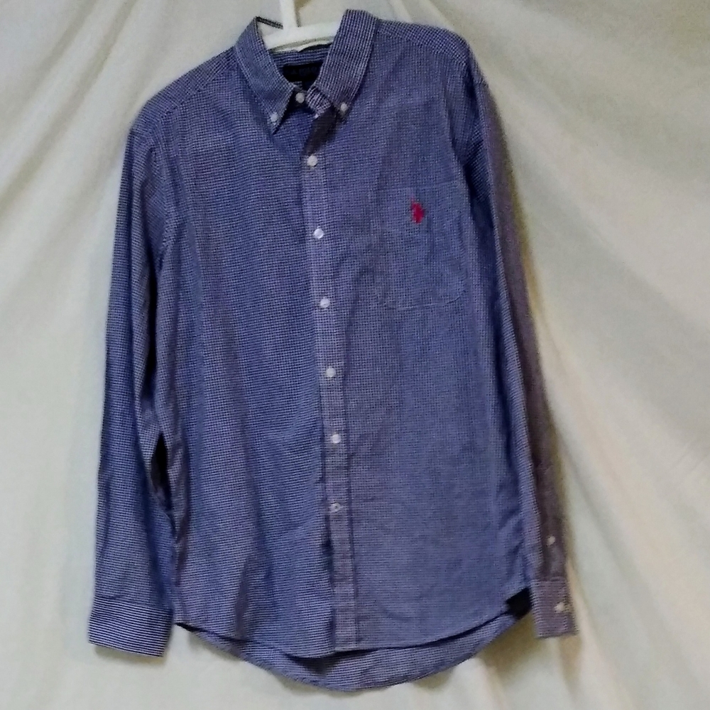 NWT U S Polo Assn Mens Button Down Shirt Size L